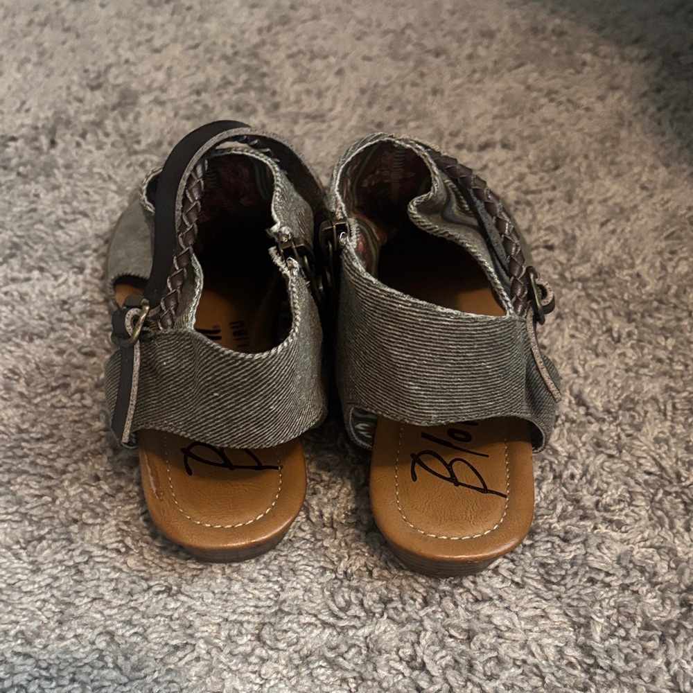 Blowfish Gray and Brown Sandals - Picture 2 of 6